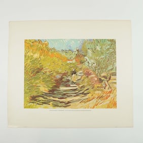 Vincent van Gogh Lithograph, La Promenade, Numbered