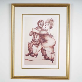 Barry Leighton-Jones, Limited Edition Lithograph, Dancing Couple, Signed