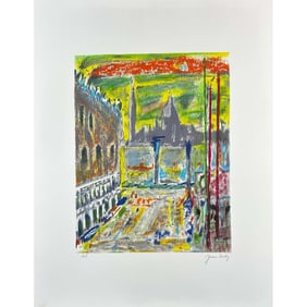 Jean Laudy Lithograph Paris signed