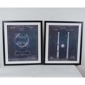 Oliver Gal (American, 20th C.) Set of 2 Baseball Posters on Paper