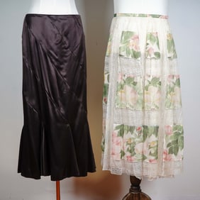 2pc Valentino & Valentino Night Long Skirts, Size 8