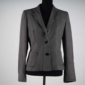Max Mara Women's Striped Wool Jacket, Size 10