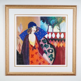 Itzchak Tarkay, Serigraph on Wove Paper, Shadows of Light, Signed