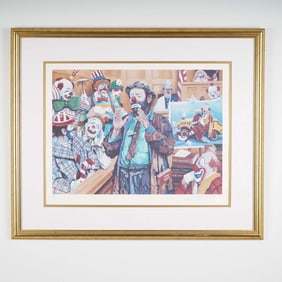 Barry Leighton-Jones, Artist Proof Lithograph, Jury of His Peers, Signed