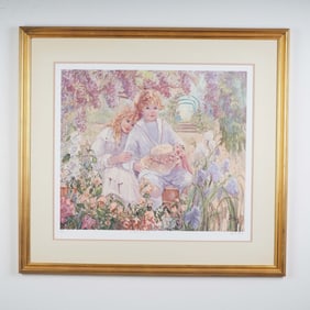 Irene Borg, Limited Edition Color Lithograph, Le Bois Enchante, Signed