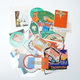 50+pc Vintage Hotel & Travel Ephemera Lot, 47 Unique Designs