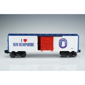Lionel O Gauge Boxcar, I Love New Hampshire 9700 Train with Box