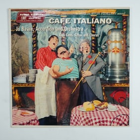 Cafe Italiano Vinyl Record, Jo Basile, Accordion and Orchestra