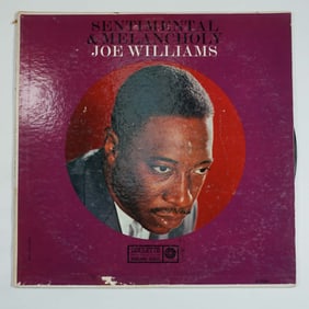 Joe Williams Sentimental & Melancholy LP Album, DJ Copy