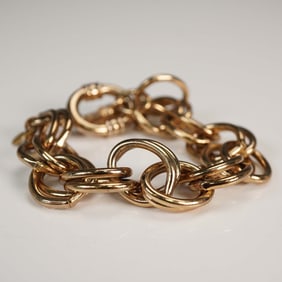 Landau Gold Tone Link Bracelet