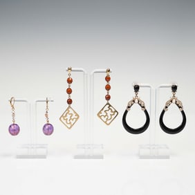 3pc Fashion Earring Set, Assorted Dangle Styles