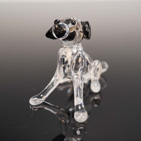 Swarovski Crystal Figurine, Dalmatian Puppy Sitting