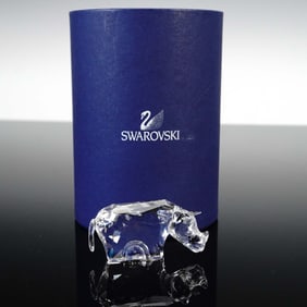 Swarovski Crystal Figurine, Rhino