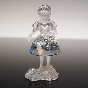Swarovski Crystal Figurine, Little Red Riding Hood with Basket Fairy Tale