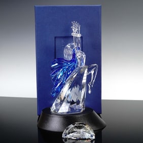 3pc Swarovski Crystal Figurine, SCS Isadora with Plaque and Base