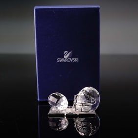 Swarovski Crystal Figurine, American Football Trophy 695804