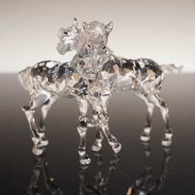 Swarovski Crystal Figurine, Foals