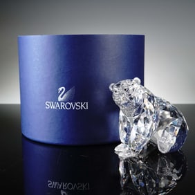 Swarovski Crystal Figurine, Grizzly Bear