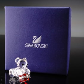 Swarovski Crystal Figurine, Kris Bear A Gift for You