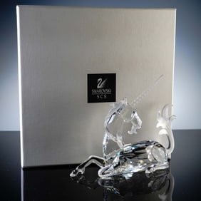 Swarovski Crystal Figurine, SCS Unicorn