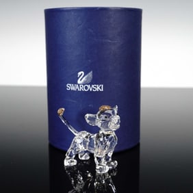 Swarovski Crystal Figurine, Simba