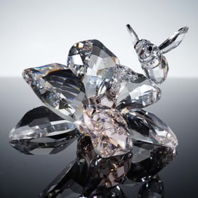 Swarovski Crystal Jubilee 2007 Figurine, The Collector, Bee on Flower