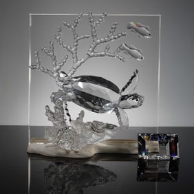 2pc Swarovski Crystal Figurines, Wonders of the Sea Eternity Set