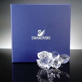 Swarovski Crystal Figurine, Rose