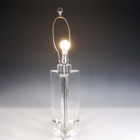 Vintage Lucite Table Lamp