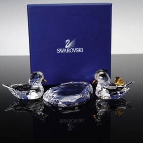 Swarovski Crystal Figurine Set, Mandarin Ducks