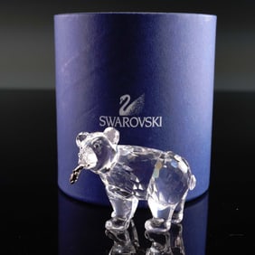 Swarovski Crystal Figurine, Grizzly Cub