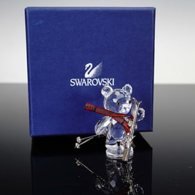 Swarovski Crystal Figurine, Kris Bear with Skis