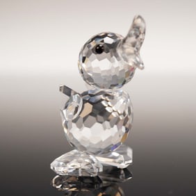 Swarovski Crystal Figurine, Mini Drake Duck