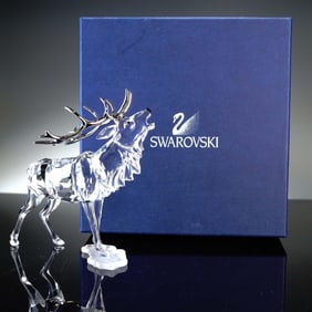 Swarovski Crystal Figurine, Stag