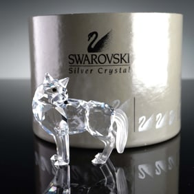 Swarovski Crystal Figurine, Wolf
