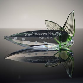 Swarovski Crystal Plaque, Endangered Wildlife 2008"2010