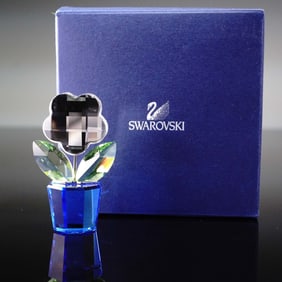 Swarovski Crystal Figurine, Small Clear Flower