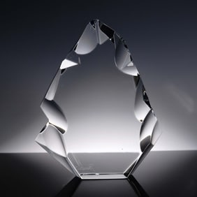 Baccarat Clear Crystal Figurine, Iceberg Plaque