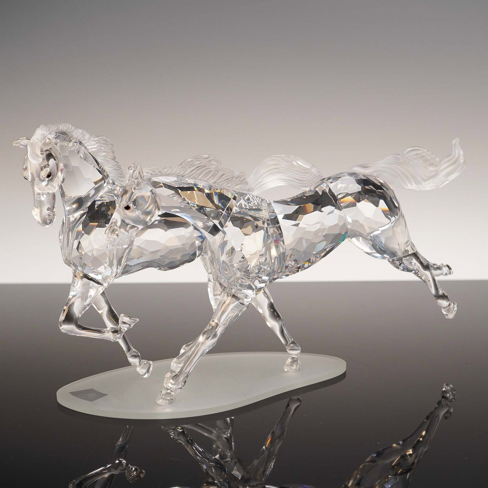 Swarovski Crystal Figurine, Wild Horses Limited Edition 2001