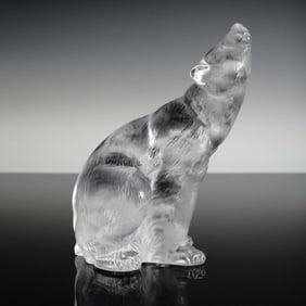 Lladro Crystal Figurine, Howling Polar Bear