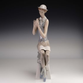 Lladro Porcelain Figurine, Flute Player 1001025
