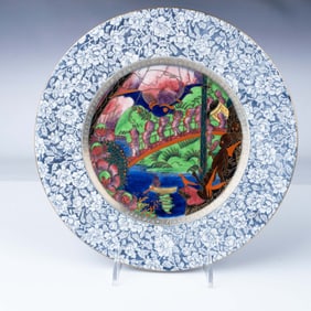 Wedgwood Fairyland Lustre Plate, Imps On A Bridge