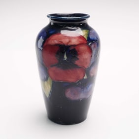 Moorcroft Pansy Pattern Bud Vase