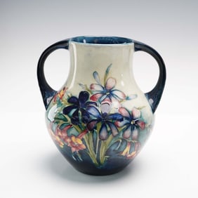 Moorcroft Pottery Vase Spring Flowers Pattern