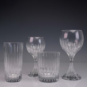 4pc Baccarat Crystal Baccarat Assorted Crystal Glasses