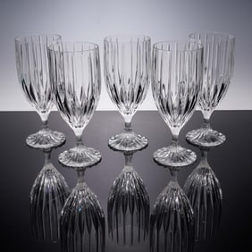 5pc Mikasa Crystal Iced Tea Glass Set, Park Lane Pattern