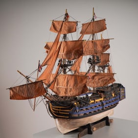XL Handcrafted Model Ship, HMS Victory, Gucci Store Display