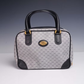 Gucci Neo Vintage Navy Leather Handbag