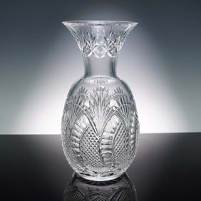 Waterford Crystal Vase, Seahorse Pattern