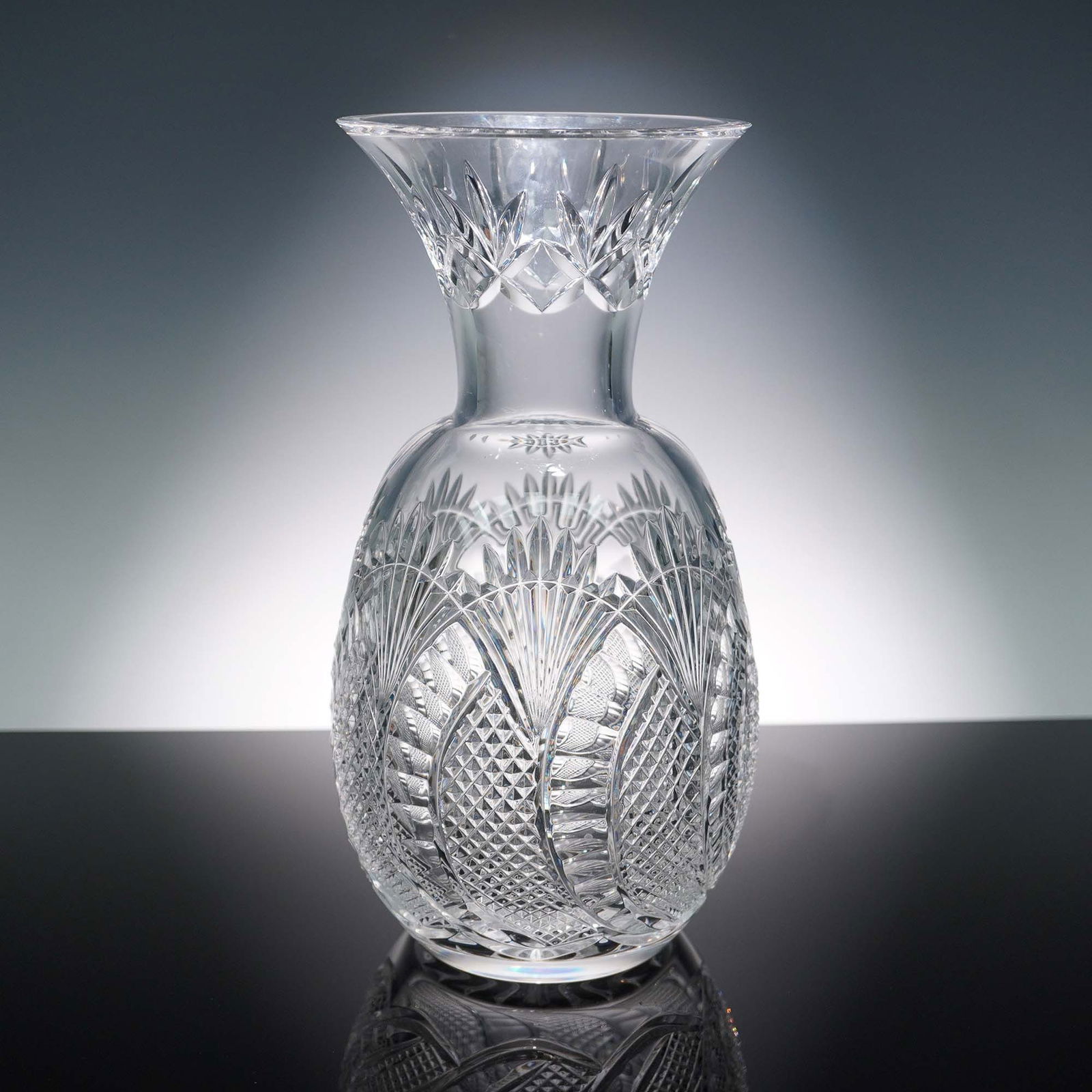 Waterford Crystal Vase, Seahorse Pattern (1 of 6)
